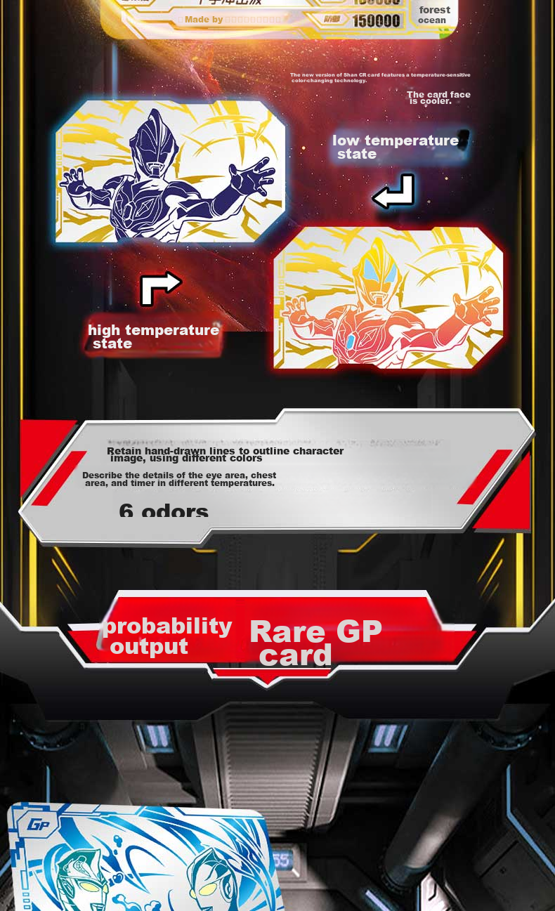 Kayou Ultraman Card Classic Edition, Official Merchandise, Collectible Cards, Birthday Gift 7