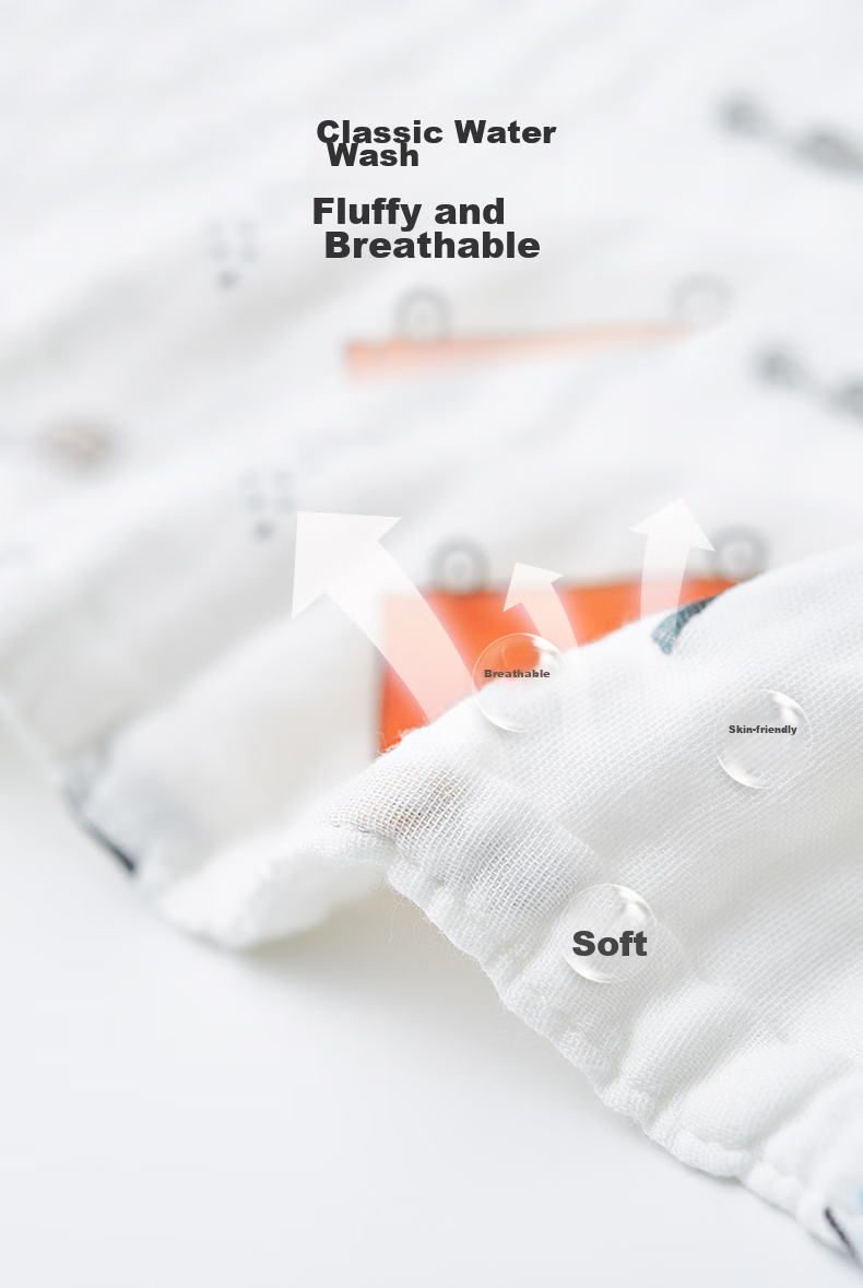 Shiyuejiejing Baby Bath Towel Gift Set, 5-Piece Set, Pure Cotton Breathable Gauze Bath Towel, Baby Bath Cover, 1 Bath Towel + 4 Square Towels 23