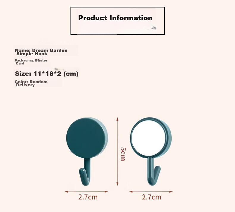 MENGTING Adhesive Hooks, Strong Adhesive No Drilling Required, Bathroom Kitchen Wardrobe Hooks, 10 Pieces 10
