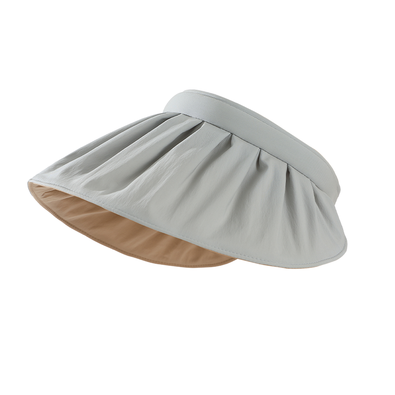 MISSION UV Black Gel Sun Protection Hat for Women, Sun Visor Hat, Shell-Style Visor Cap, Summer Face-Covering UV Protection Wide Brim Hat