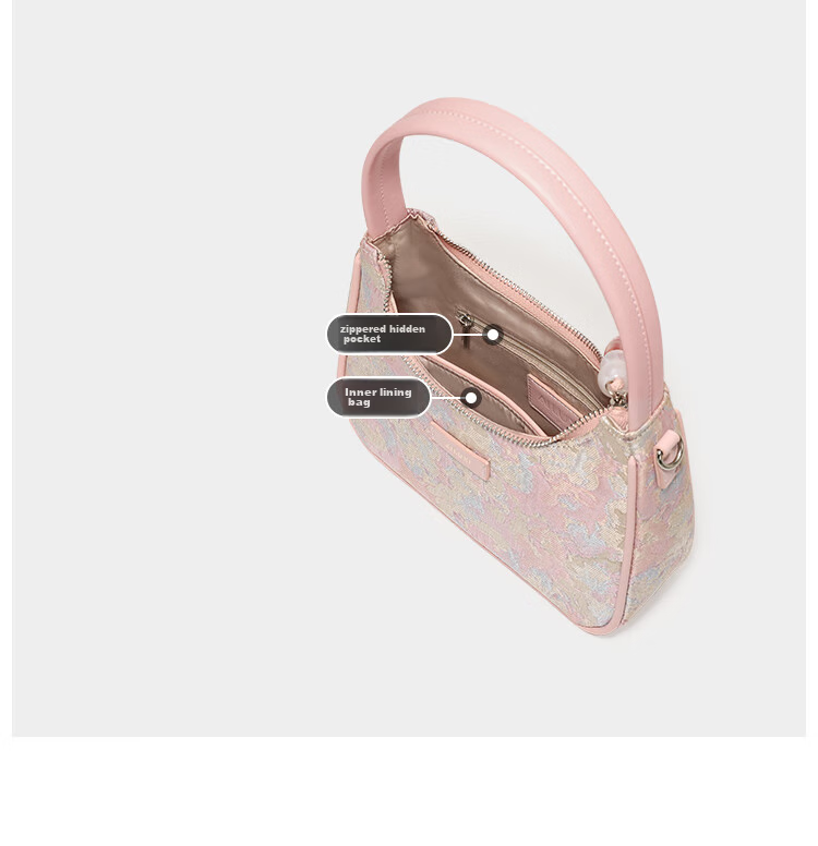 AILUXI New Lightweight Versatile Oil Painting Bag, Women's Niche Shoulder Underarm Hobo Bag, Crossbody Crescent Bag, Birthday Gift 19