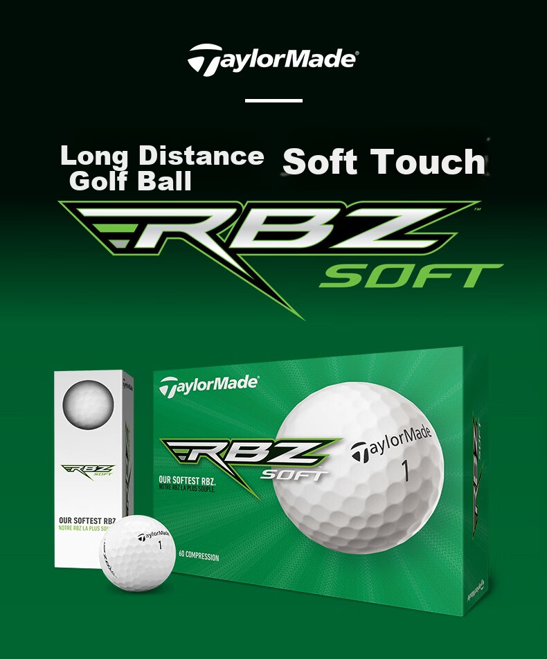 Taylormade Golf Balls, Distance+, Two-Layer, New Model, Long-Distance Competition Practice Balls, White, 12 Pieces 1