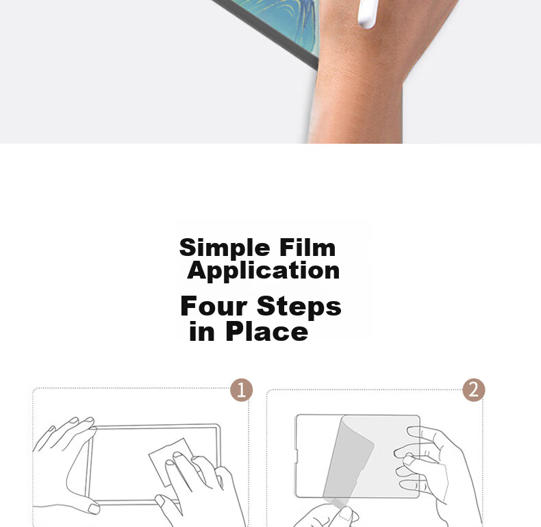 ESCASE Xiaomi Pad 6/6 Pro Paper-Like Film, Tablet Protective Film, Kent Paper 2023 Model, Frosted Full-Screen Hand-Drawn Writing And Drawing Professional Screen Protector 14