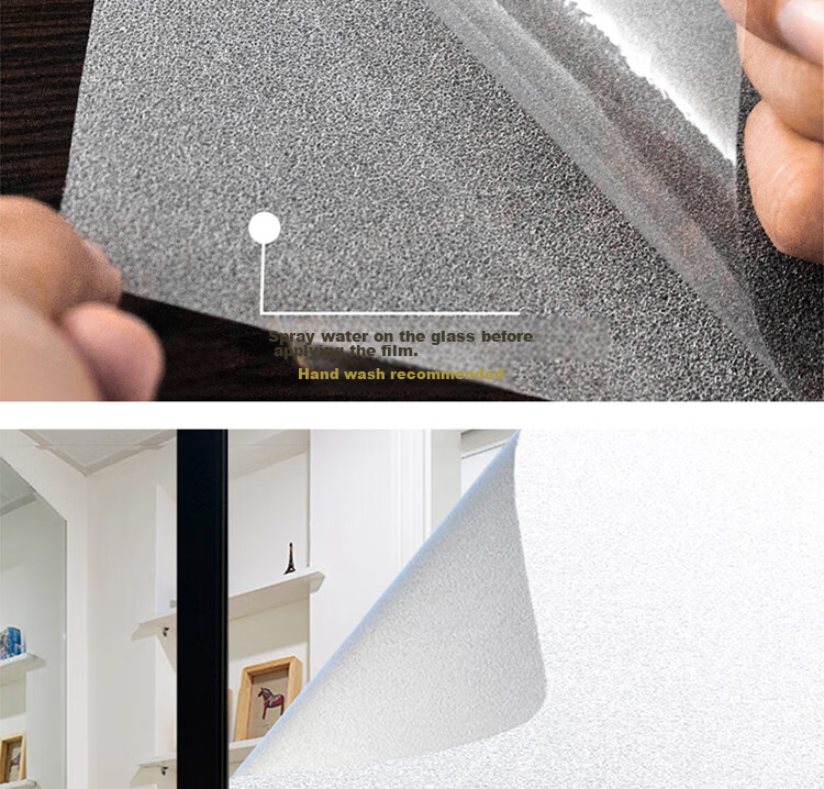 Quatrefoil Glass Sticker with Adhesive, Frosted Glass Film for Doors, Windows, Bathroom And Shower, Window Decal, 90*200cm 4