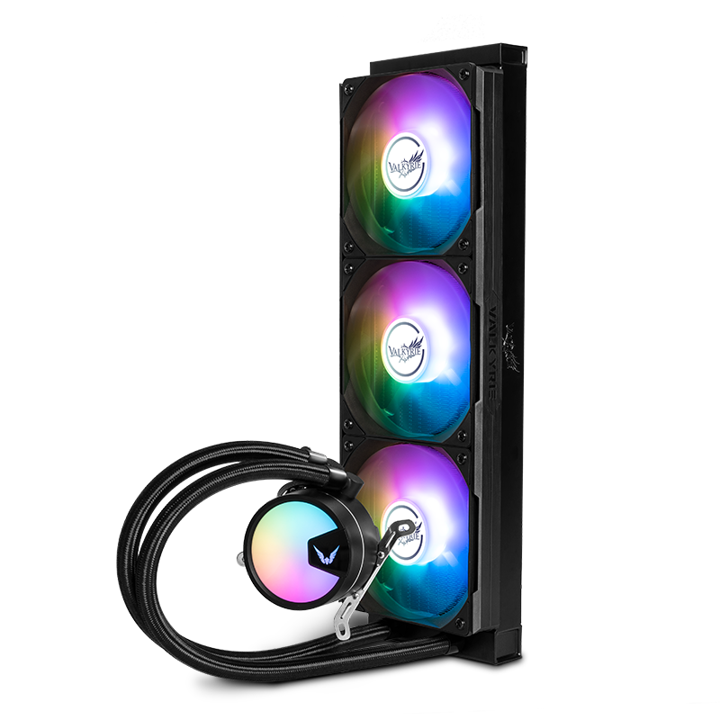 VALKYRIE A360 VK All-In CPU Water Cooler, Multi-Platform Brackets, Supports LGA1700, ARGB Lighting Effects, Hidden Cable Management