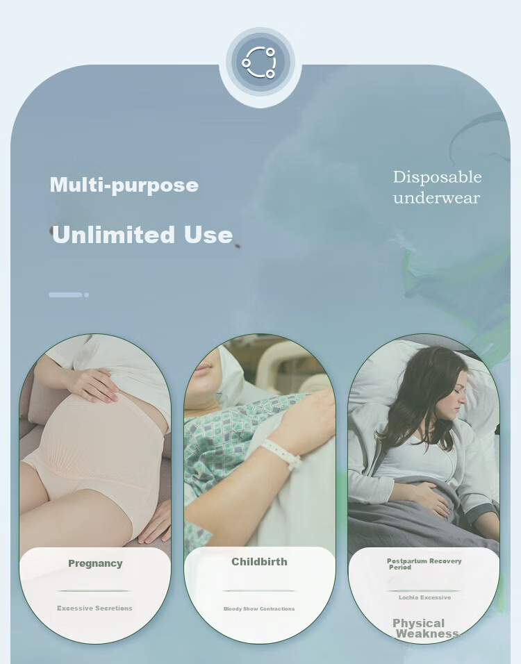JOYNCLEON Disposable Women's Underwear, Maternity Pure Cotton Panties, No-Wash Travel Postpartum Large Size 20 Pairs L Jnk123538 9