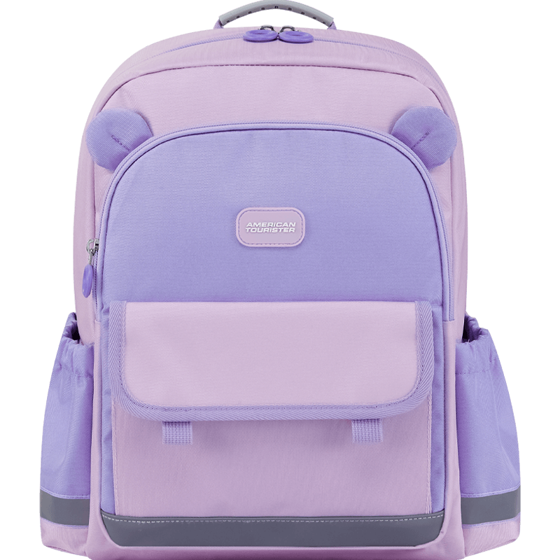 AMERICAN TOURISTER Girls' Comfortable Backpack for Grades 1-3 Elementary School Students, Children's Antibacterial Lightweight Backpack with Large Capacity NL4