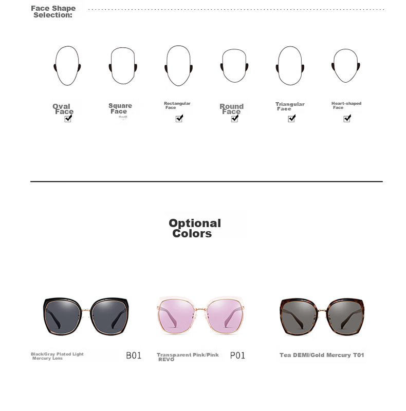 CAXMAN Fashion Cat-Eye Style Sunglasses for Women, Polarized Sunglasses, Casual Face-Flattering Trendy Glasses CX3183 9