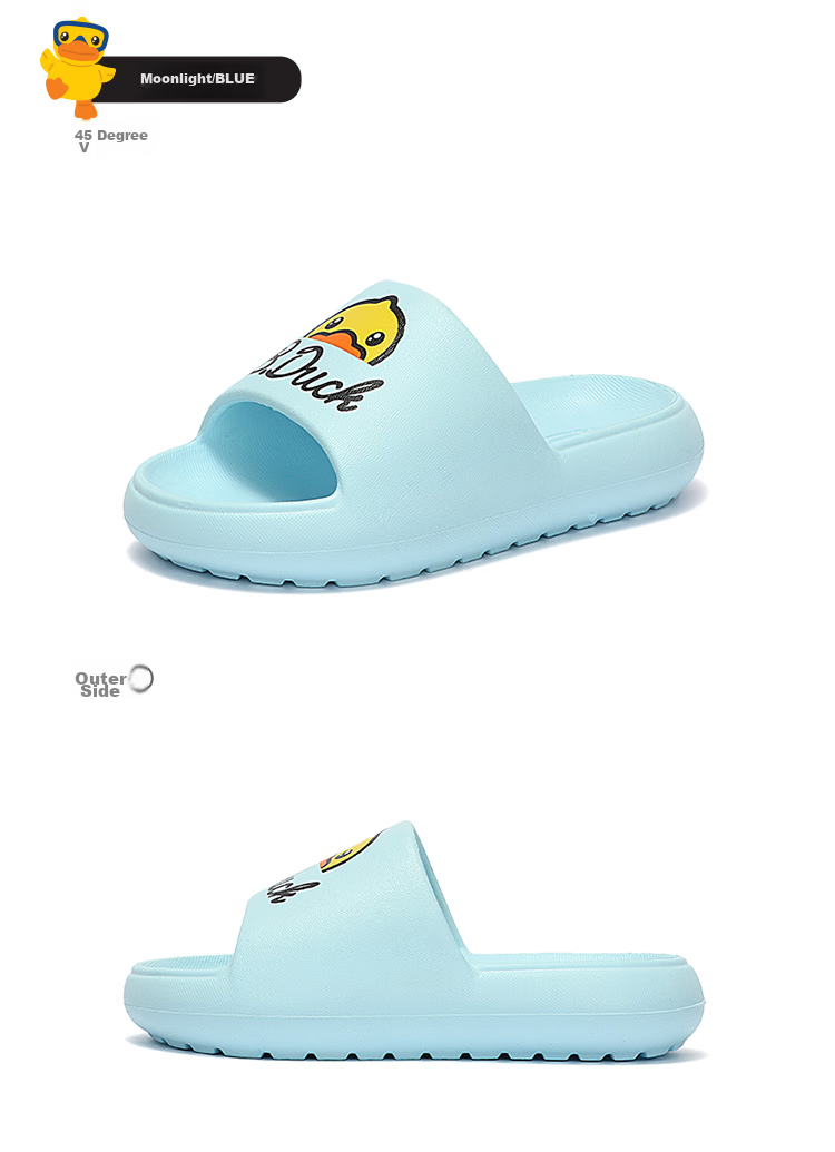 B.Duck Children's Slippers, Boys And Girls Sandals, Indoor Home Shoes for Older Kids, Trendy 5943 Moonlight Color, Size 40 14