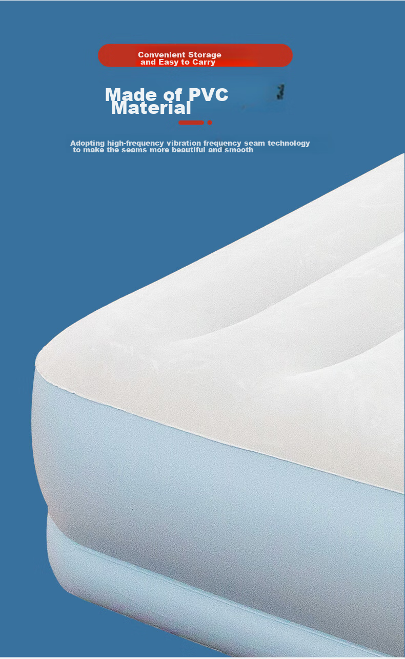 INTEX Electric Pump Single-Person Automatic Inflatable Bed with Pillow, Air Mattress for Home Nap, Car Camping, Tent Pad, Folding Bed 116CT1 10