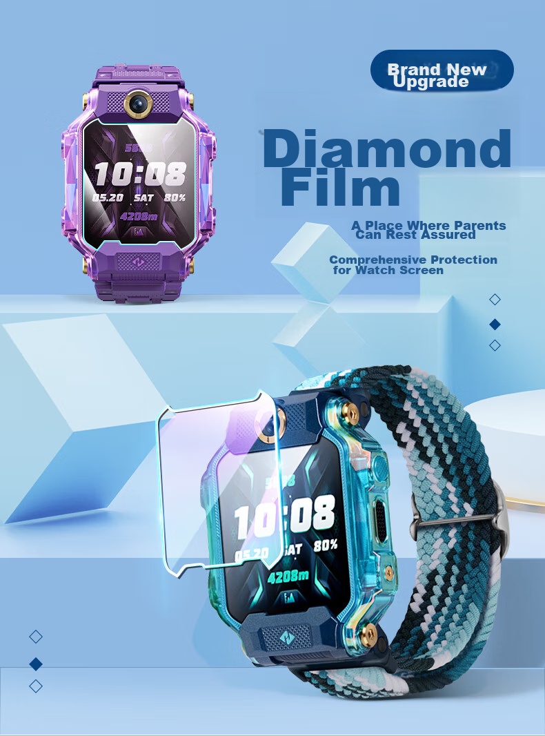 Xuanyi [Two-Pack] Tempered Glass Screen Protector for Xiaotianc Z9 Pro, Children's Watch Z8a/Z8 Blue Light Film, Z9 Youth Edition Phone Watch Blue Light Protective Film, Z9 Purple Light Watch Film 1