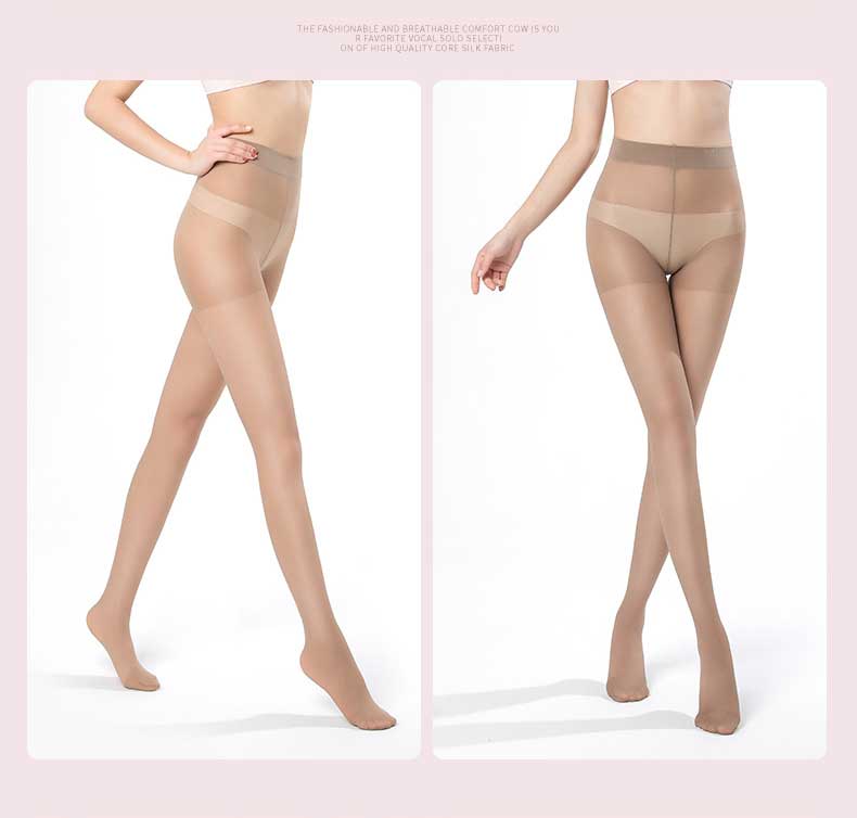 LangSha Ultra-Thin Pantyhose for Women with Added Crotch, Elastic, Sexy, Durable, Flesh-Colored, Bare-Leg Base Layer Stockings 15