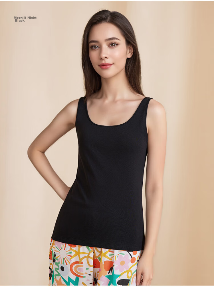 Yiershuang [3A Antibacterial] Women's Ribbed Tank Top Slim-Fit Undershirt, 1 Piece 20