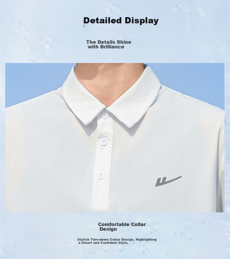 Huili Short-Sleeve T-Shirt for Men, Summer Breathable Polo Shirt with Collar, Solid Color Ice Silk Quick-Dry Sports Casual Top for Me 13