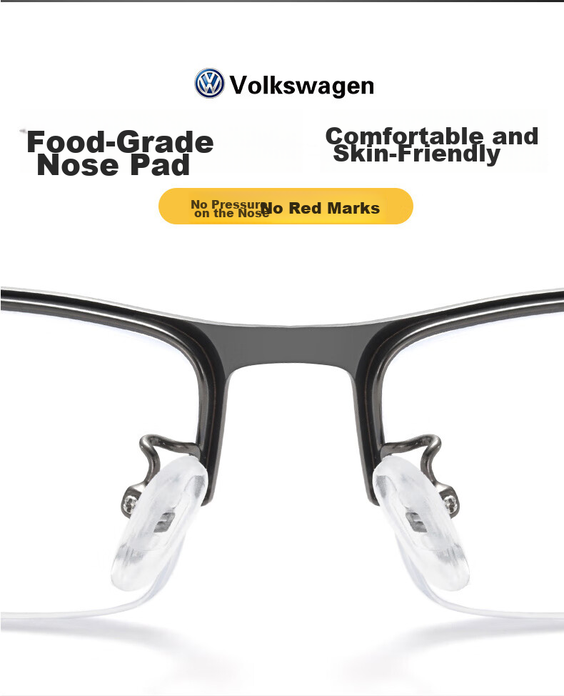 Volkswagen German, Volkswagen Reading Glasses for Men, High-Definition Anti-Blue Light Genuine Imported Eyeglasses W619-200 13