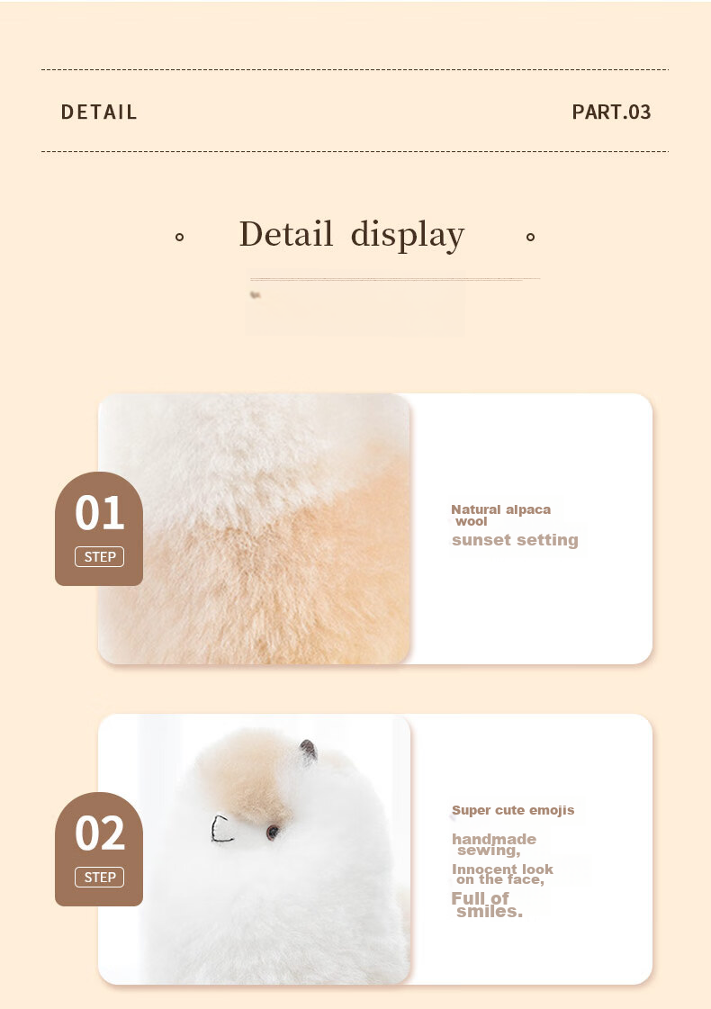 Warmpaca Alpaca Plush Toy, Stuffed Animal Pillow for Girls, Birthday Gift for Girlfriend 8