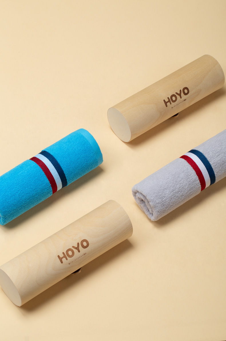 HOYO Japan Pure Cotton Sports Towel Sweat-Absorbent Antibacterial Quick-Dry Running Fitness Towel Gift Box Gray 33*110cm 1