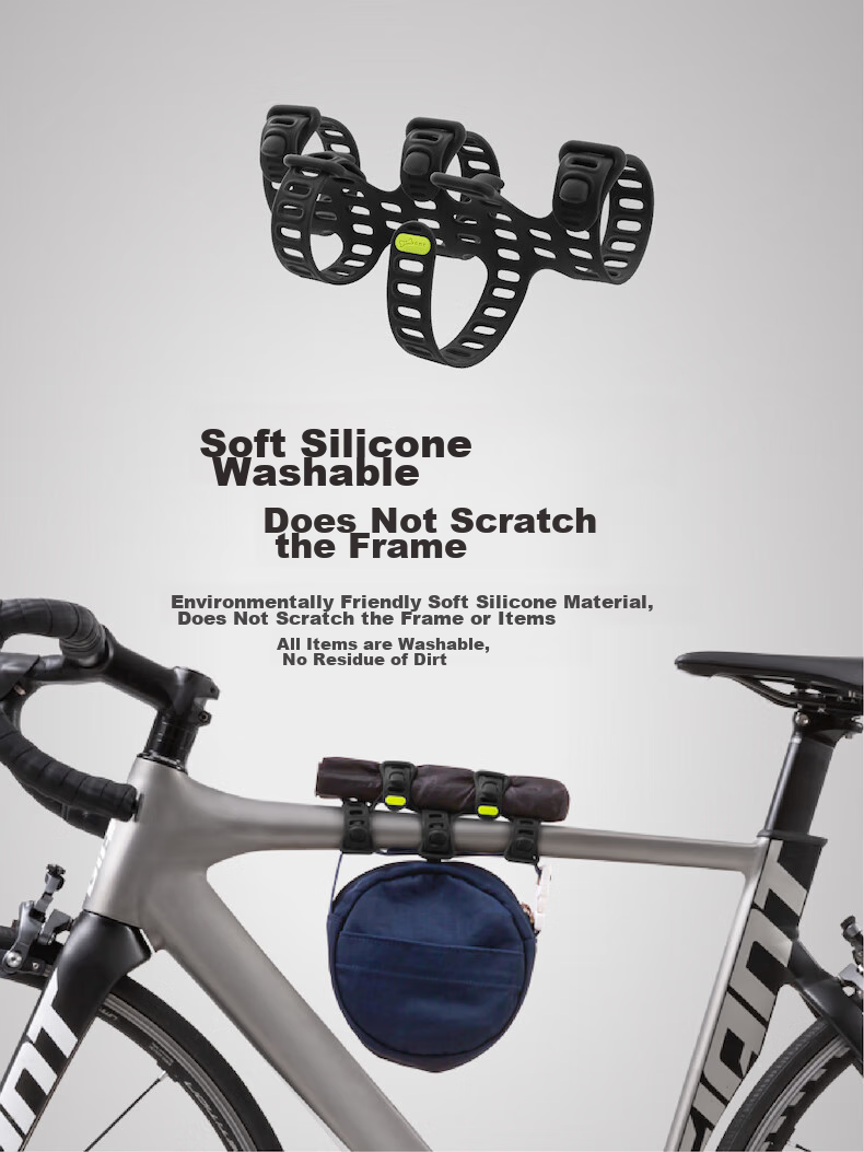 Bone Cycling Portable Storage Fruit Water Bottle Strap, Outdoor Off-Road Camping Bluetooth Speaker Binding Rope 8