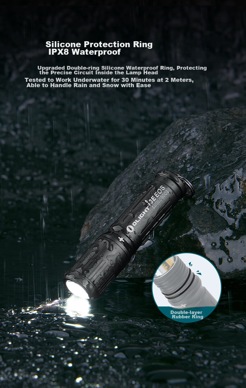 OLIGHT i3E Mini High Brightness Portable Waterproof Emergency Micro Keychain Flashlight Compact Outdoor Lighting 12