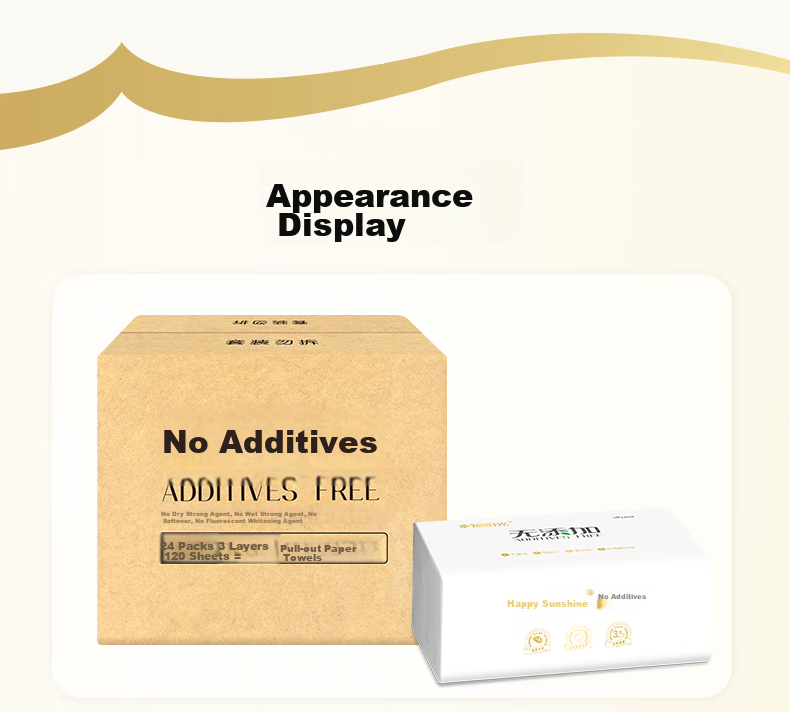 Sunelement Facial Tissues, No Additives Series, 3-Ply 120 Sheets * 24 Packs, Economical Household Pack for Napkins, Face Towels And Hand Wipes 10