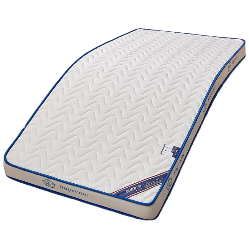 AVIVI Knitted Cotton Foam Mattress Pad for Student Dormitory, Single Bed Bunk Bed, 1.2 Meter Bed, Crown Star Blue