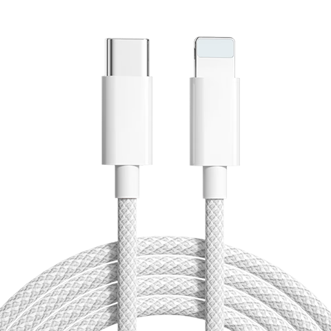 Nengshi Apple Data Cable, PD30W Charging Cable, Compatible with IPhone14/13/12/8, Fast Charging Type-C Cable for Tablets And Car Use, Braided Cable, 1.5 Meters, White