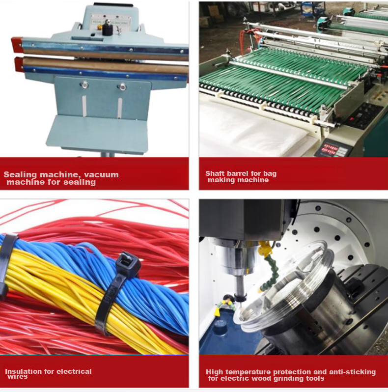 Sitoo High-Temperature Resistant Tape, Teflon Insulation Tape, Teflon Electrical Insulation Tape, 300°C Sealing Machine Specialized Tape, 50mm*10m, 1 Roll 6