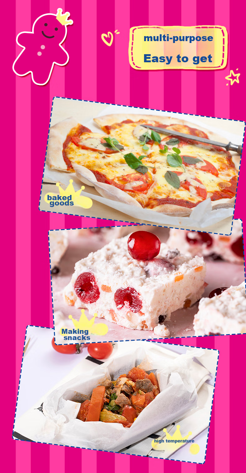 Xubaoxian Baking Paper, 30cm*5m, Air Fryer Silicone Oil Paper, Cake Paper for Oven And Microwave 5