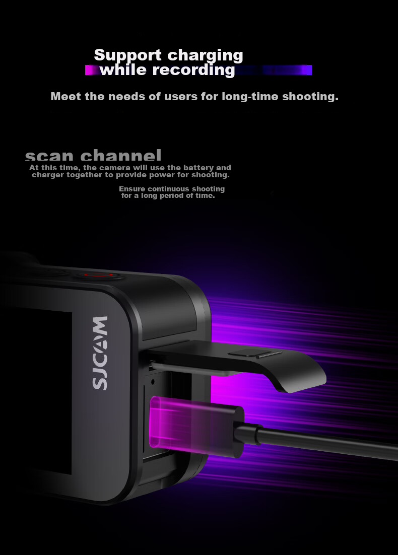 SJCAM SJ20 Night Shooting Dual Lens Anti-Shake Waterproof Action Camera Motorcycle Helmet Riding Recorder Outdoor Live Streaming Pre-Recording Vlog Fishing Head-Mounted Camera 128 8