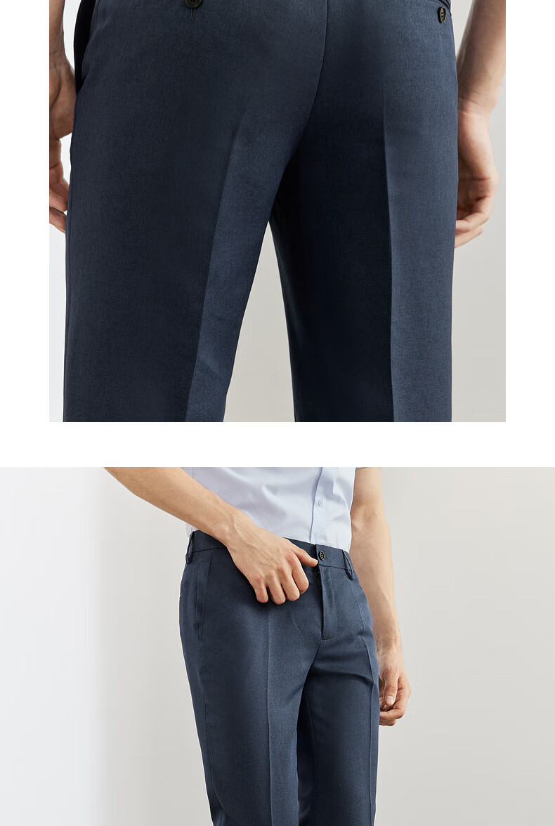 G2000 [Easy-Care] Men's Autumn And Winter Store-Matching Anti-Static High-End Slim-Fit Dress Pants 12