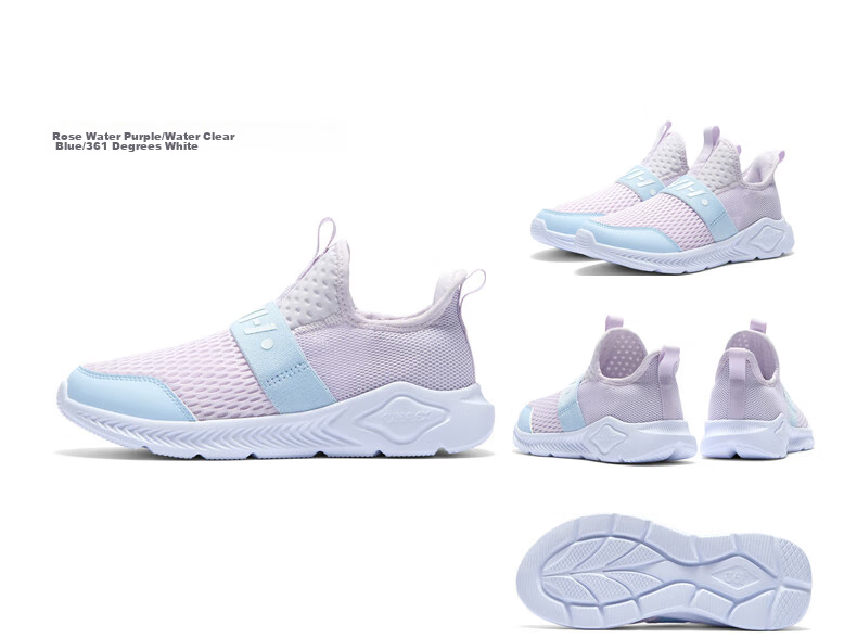 361° Children's Slip-On Sneakers Summer Boys And Girls (3-12 Years Old) Lightweight Elastic Laceless Running Shoes 41