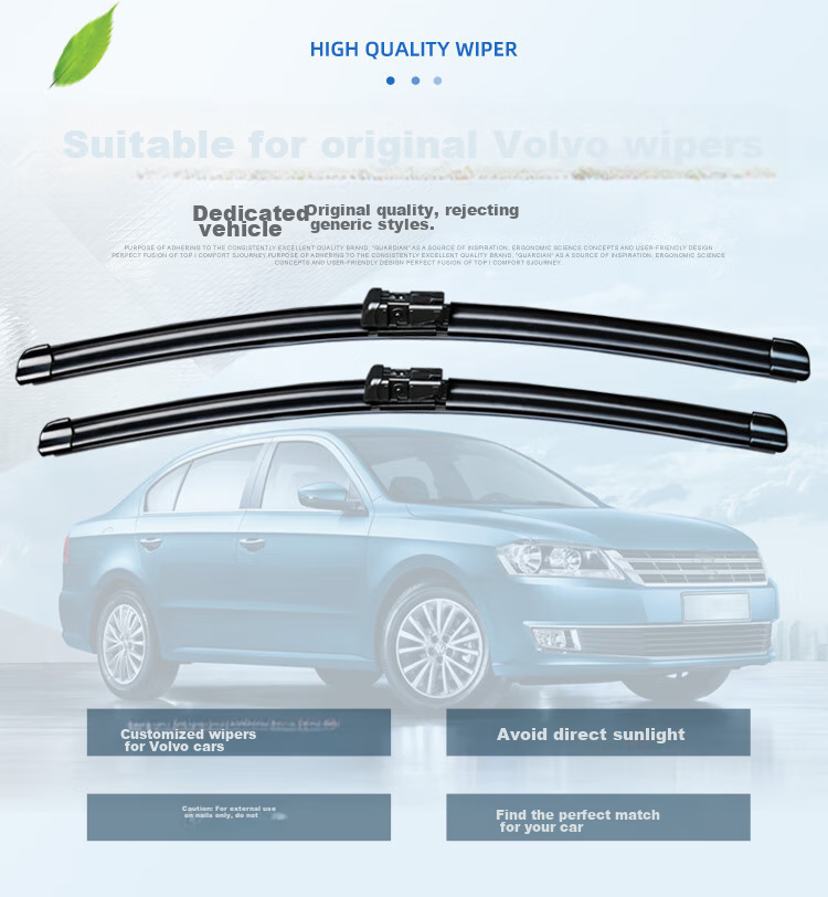 Aoye Windshield Wipers for Volvo S60/S60L 2011-2019 Models, Frameless Design, Original Size Front Wipers, 1 Pair 26+20 Inches 4