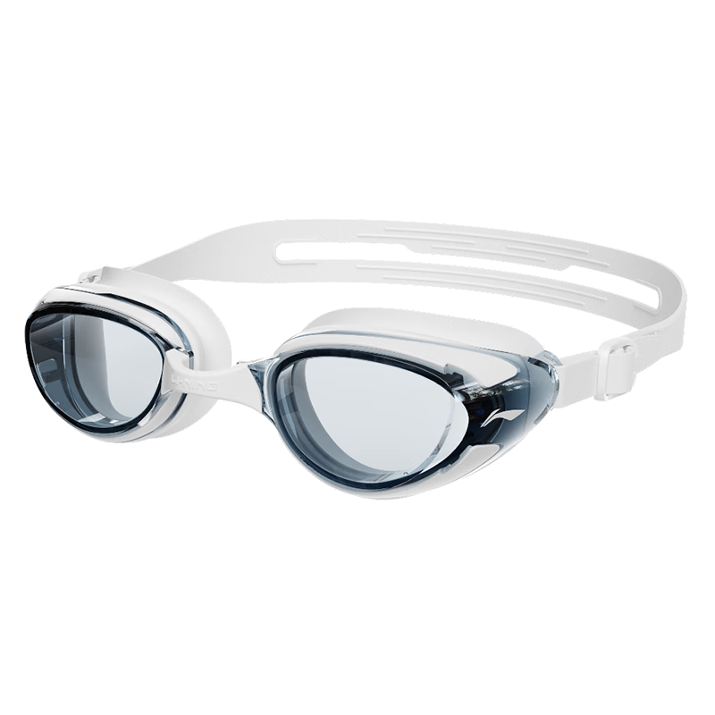 LI-NING Myopia Swimming Goggles, Waterproof And Anti-Fog, for Men And Women, High-Definition Swimming Glasses, Specially Designed for Myopia, LNJT224-13 Aurora White, -1.50 Diopter