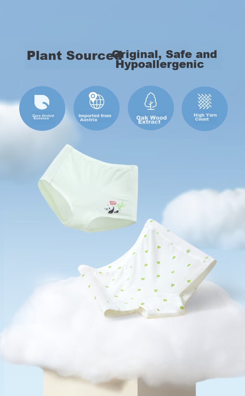 Aimer Kids Girls' Mid-Rise Triangle Briefs, 3-Pack, 3A Antibacterial Underwear AK122B672 White-Pink 140 9