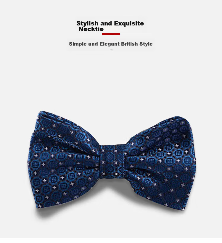 GLO-STORY Men's Bow Tie, Wedding Groom Groomsman Banquet Party Formal Wear Business Gentleman Double-Layer Bow Tie MLD824069 1