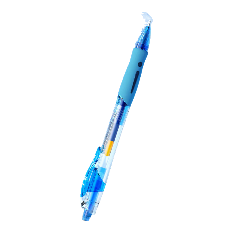 M&G GP1008B Retractable Gel Pen, Blue, 0.5mm Bullet Tip, Push-Button Office Signing Pen, Exam Writing Pen, Rollerball Pen, Pack of 12