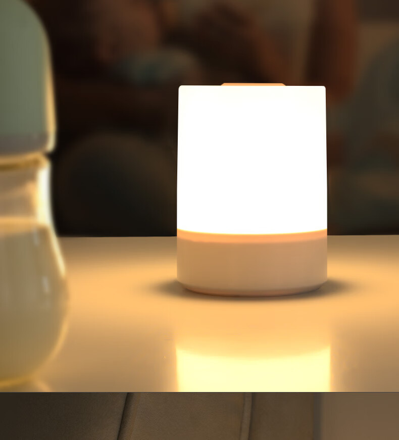ZIDENG Smart Voice-Controlled Night Light Socket, USB Adapter Plug, Bedside Lamp 3