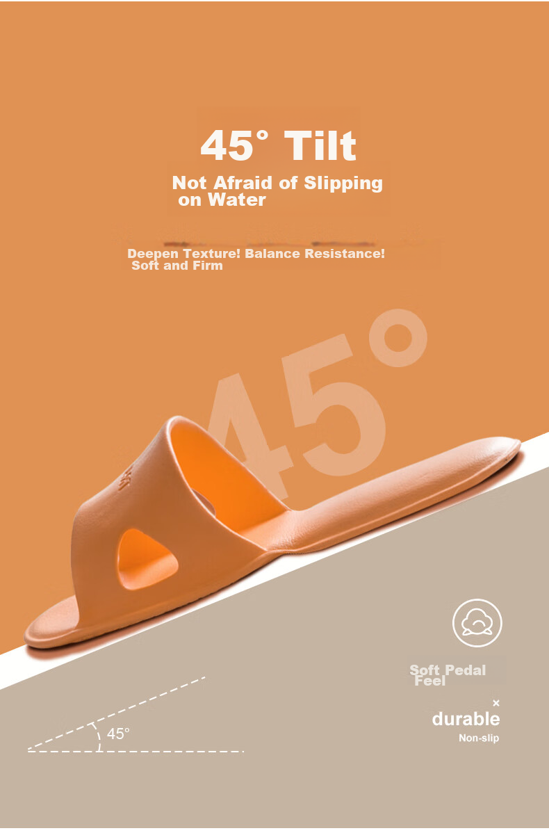 GUOLUOFEI Foldable Portable Slippers for Men, Beach Shoes, Travel Sandals for Women, Hotel Slippers, Light Gray, Size 42-43 5