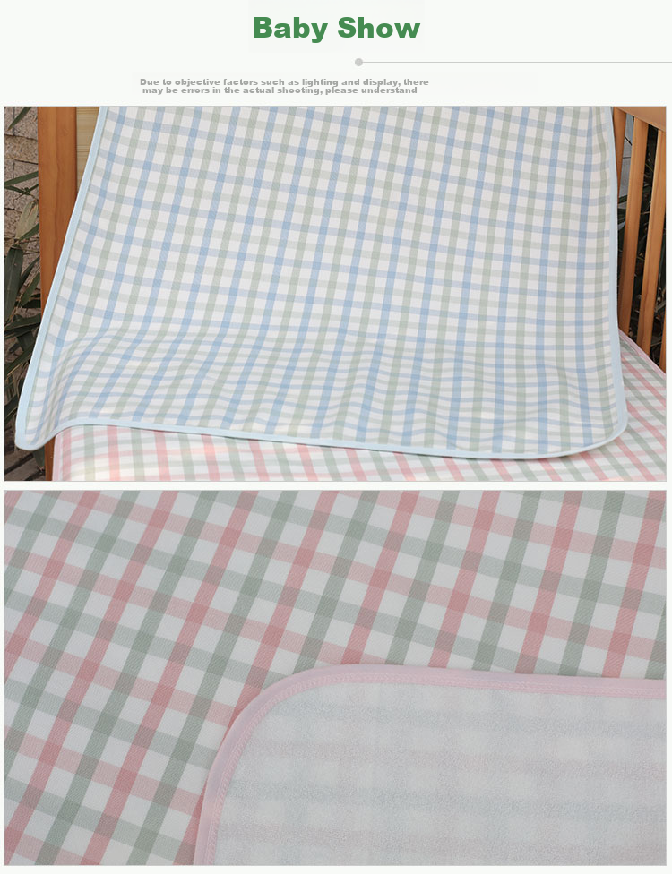Xiqinbao Newborn Diaper Changing Pad, Summer Baby Washable Waterproof Leak-Proof Breathable Mat (45*30*2 Pieces), Little Yellow Duck 8