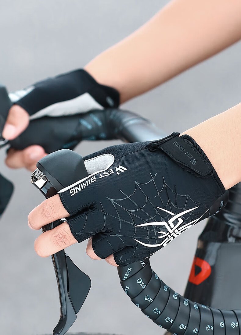 WestBiking WestBiking Bicycle Riding Gloves, Half-Finger Breathable Shock-Absorbing Gloves, Unisex 3