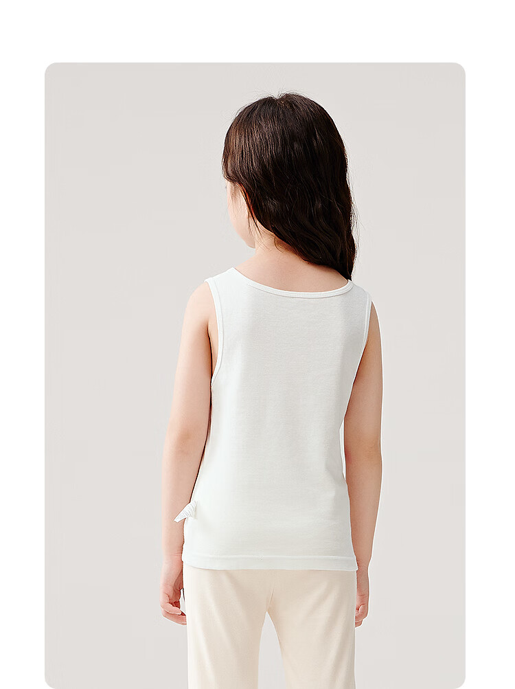 Balabala Kids Vest Boys Girls Base Shirt 2026 New Baby Pure Cotton Sleeveless 2-Pack Soft Skin-Friendly 18