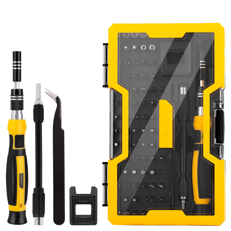 Deli Household Multifunctional Precision Repair Electronic Screwdriver Set 85-Piece Mobile Phone Repair Screwdriver Kit