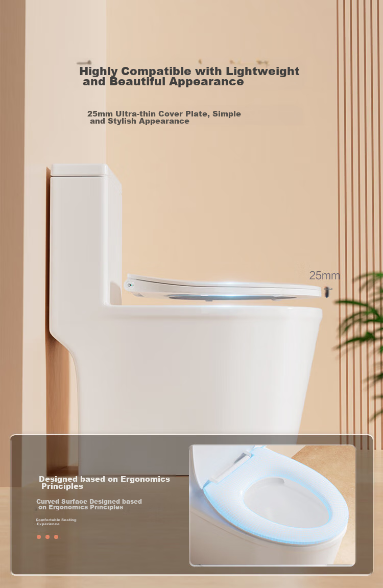 JD Original Smart Toilet Seat with Temperature Control, Single Heating Cover Plate, Heated Thickened Slow-Close Toilet Seat Cover 10