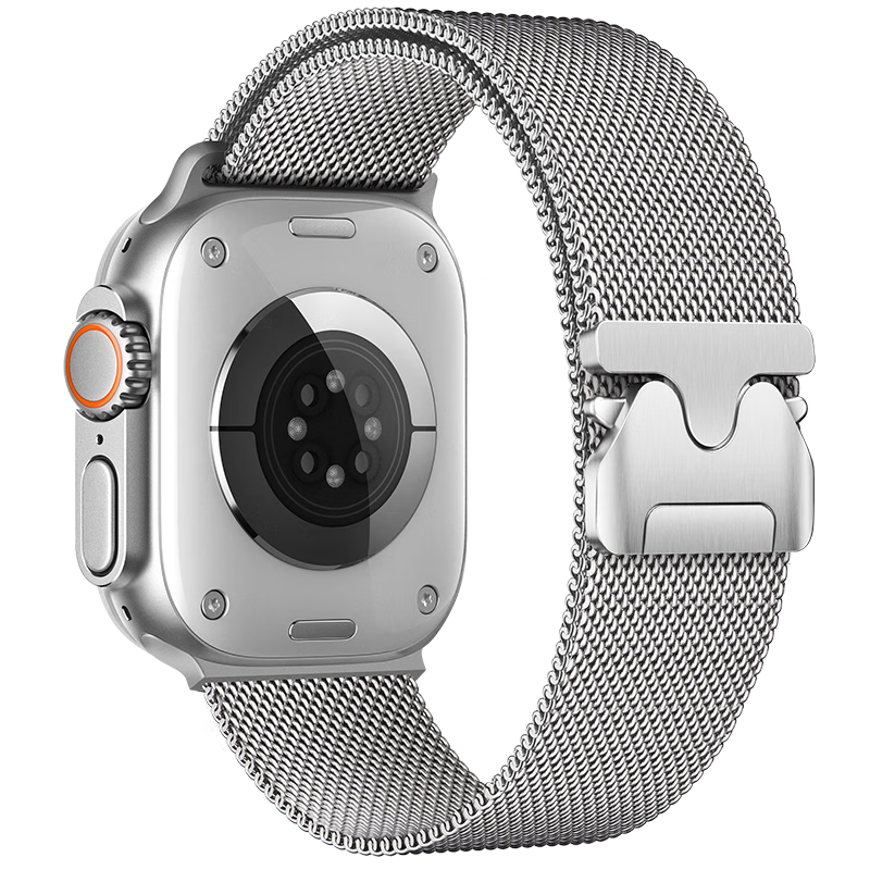 BHO Compatible New Apple Watch S12 Band, Apple Watch S11/SE Milanese Loop, IWatch S10/9/Ultra4/3 Magnetic Parachute Strap