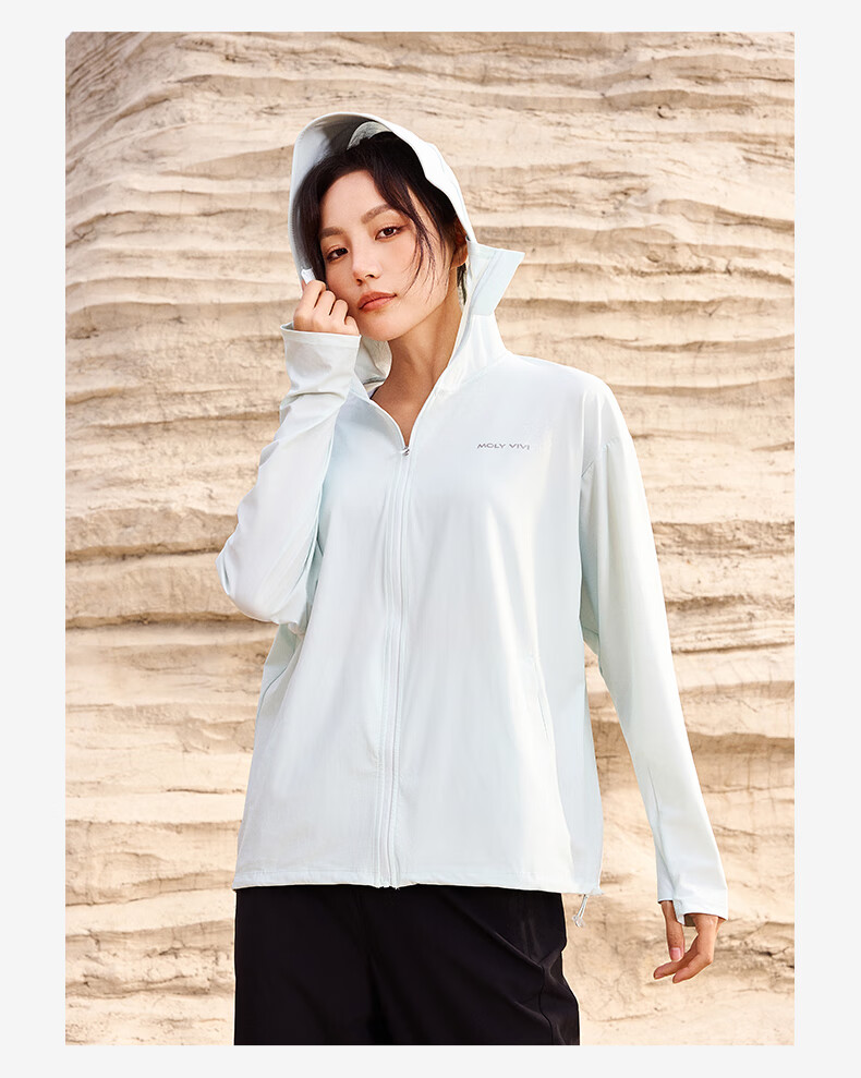 MOLY VIVI Women's Sun Protection Clothing, Summer Ice Silk Sun Protection Garment, UV-Resistant Outdoor Lightweight Couple Sunshade Jacket, Magic Vivy 22