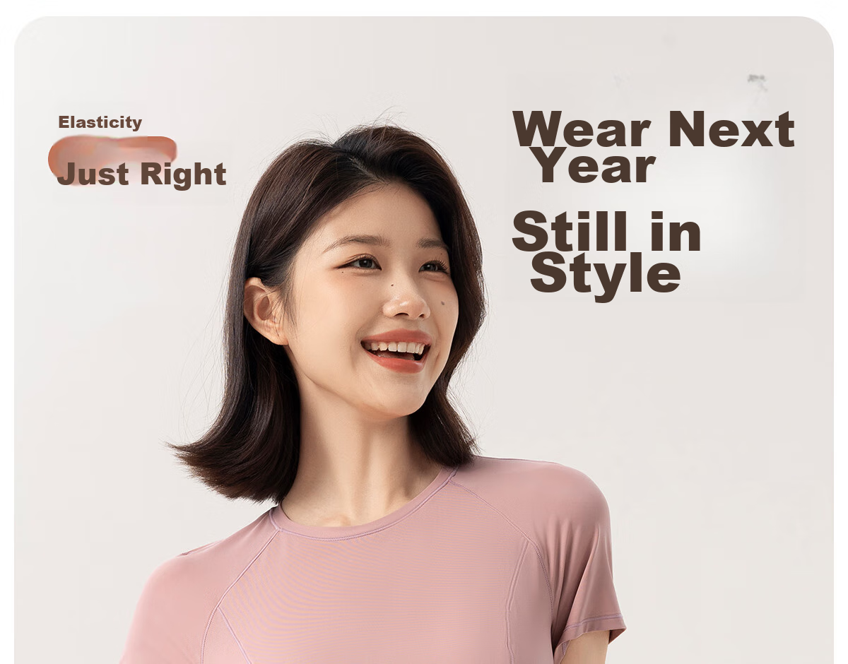 361° Women's Sports Fitness Yoga Top for Spring And Summer, Running Short-Sleeve T-Shirt, Stylish Quick-Dry Yoga Wear 8