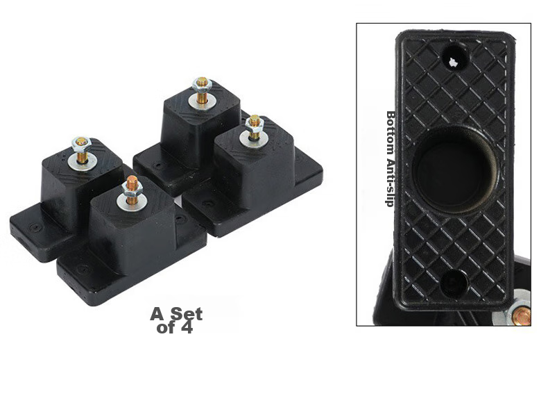 PURPAVWINNER Air Conditioner Outdoor Unit Shock-Absorbing Pad, Height-Increasing Waterproof Rubber Foot Pad, High Base, Soundproof Shock-Absorbing Air Conditioner Anti-Vibration Pad, High Bracket, Shock-Absorbing Foot Pad, Universal Height-Increasing Pad 6