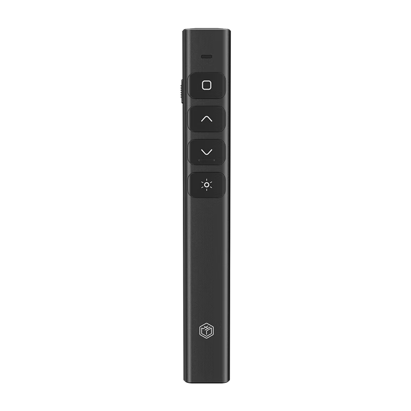 JD Original Metal Page-Turning Pen, 100-Meter Remote Control for Teachers' PPT Projection, Laser Pointer, Presentation Pointer, Wireless Presentation Page-Turning Device, Electronic Teaching Pointer [Red Light Metal Rechargeable Model]