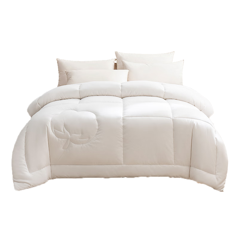JD Original X Gujia Jiaju JK Classic, 100% Natural Xinjiang Cotton Duvet Insert, Winter Comforter 8 Jin, 2x2.3 Meters