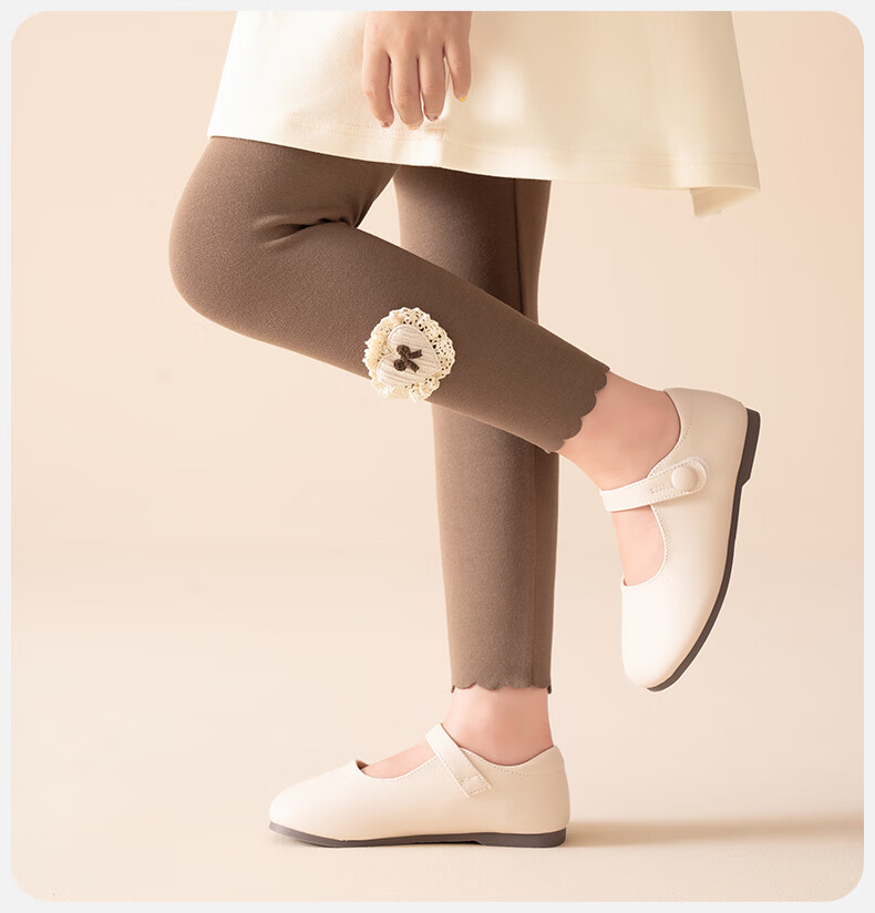 Ziyouxi Children's Autumn Leggings 9/10 Pants 2025 New Girls' Versatile Comfortable Fall Trousers 10